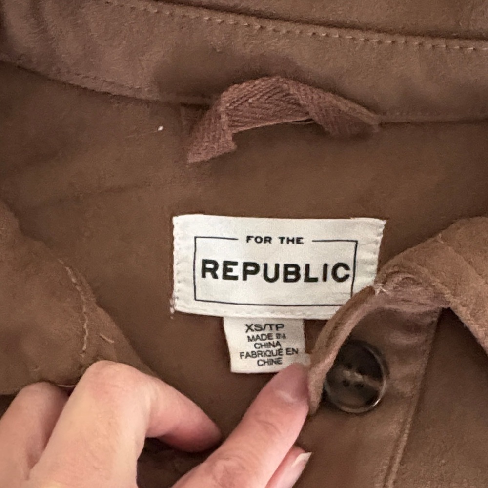 Suede button down - Picture 2 of 4